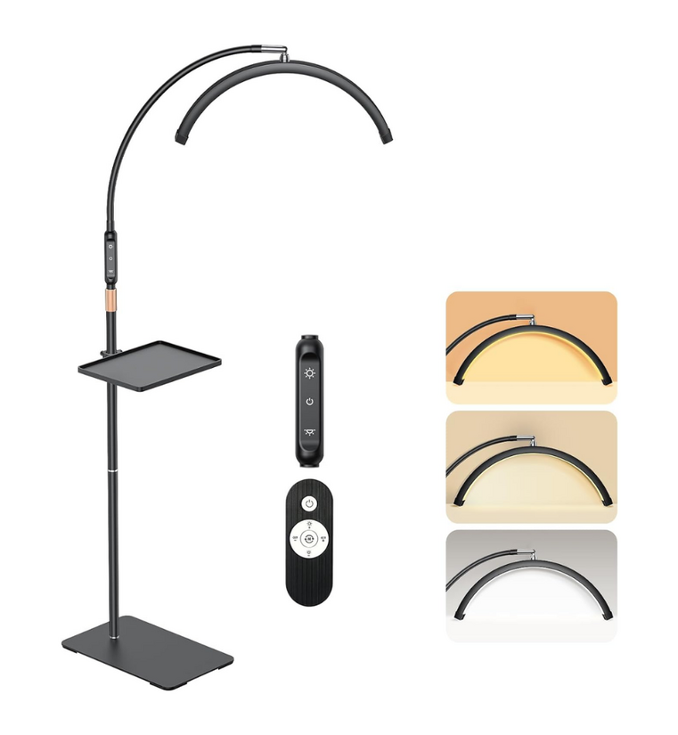 Half Moon Lamp with Tool Tray