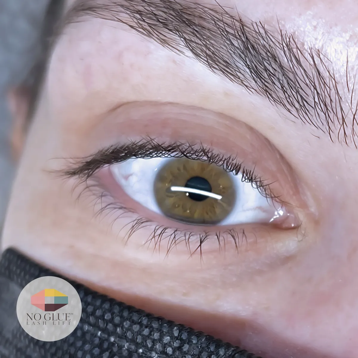 Before — Korean No-Glue Lash Lift model two