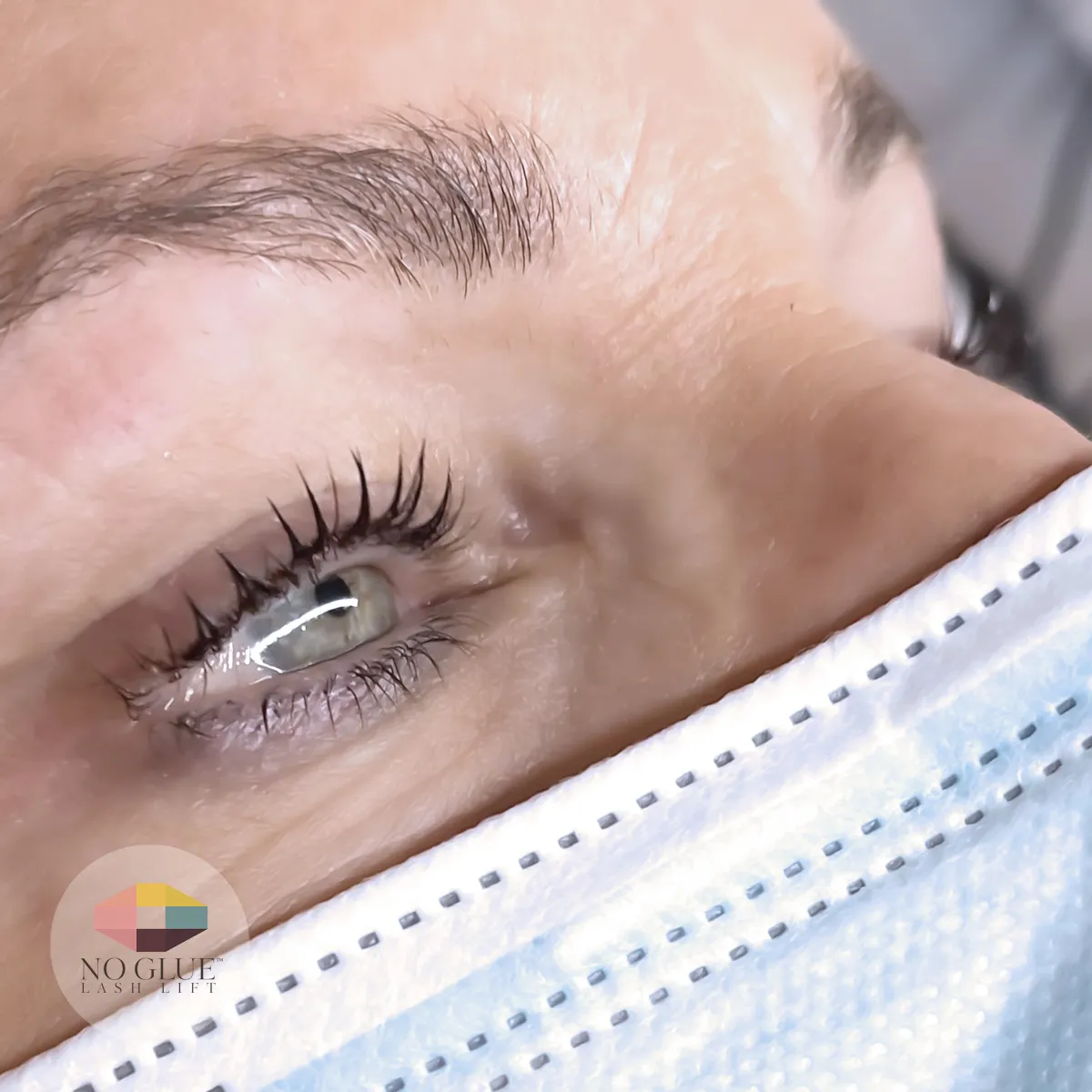 After — Korean No-Glue Lash Lift model three